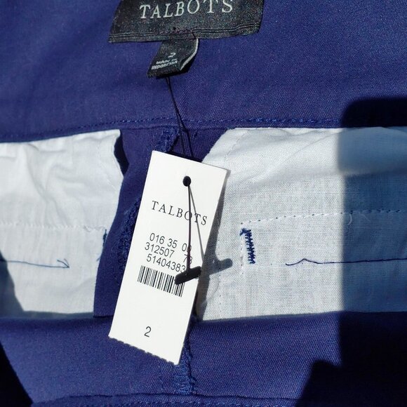 TALBOTS HIGH-WAIST WIDE-LEG SAILOR PANT BNWT Size 2 - Picture 2 of 4